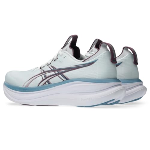 ASICS Women's Gel-Nimbus 28 Running Shoes, 8.5, Arctic Blue/Velvet Purple