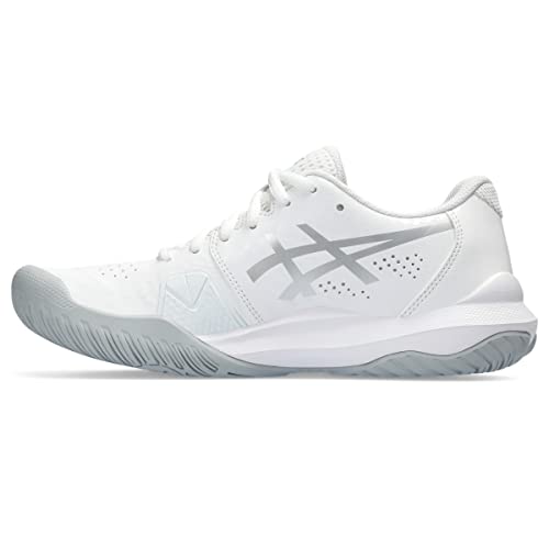 ASICS Women's Gel-Challenger 14 Tennis Shoes, 9.5, White/Pure Silver