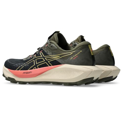 ASICS Women's Gel-Trabuco 13 GTX Running Shoe, 8, Black/Lemongrass