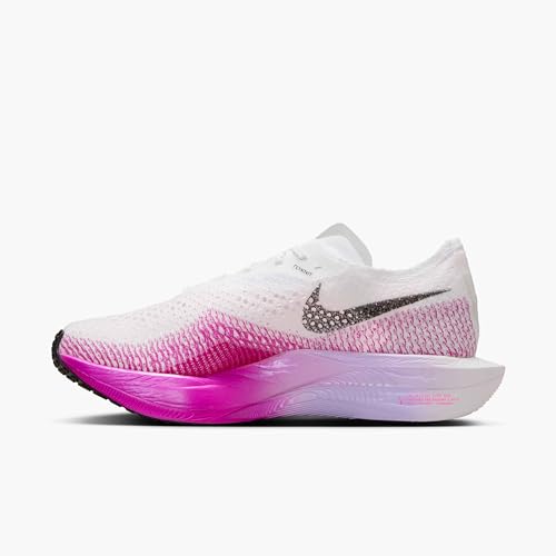 Nike Vaporfly 3 Women's Road Racing Shoes (DV4130-104, White/Vivid Purple/Purple) Size 10