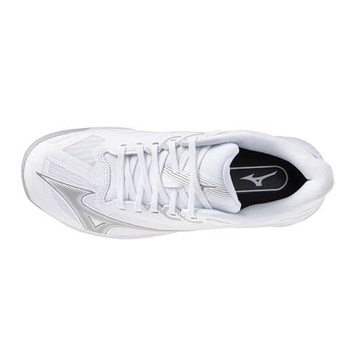Mizuno Wave Exceed Court AC Women's Racquet Sports Shoes, White-Ultimate Grey, US Womens 9.5