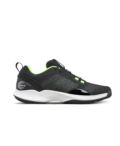 WILSON Hurakn Pro V2 Men's Padel Shoe - Black/White/Green Gecko, Size 10.5 US