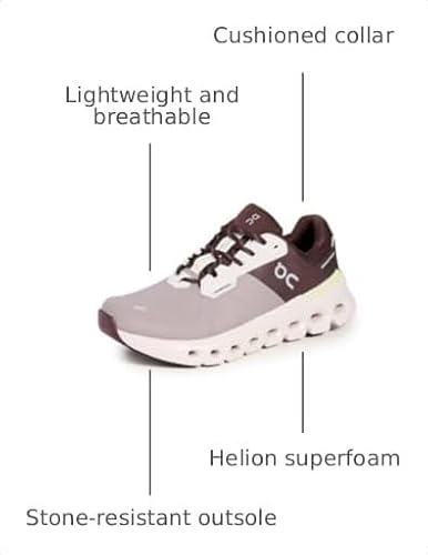 On Women's Cloudrunner 2 Waterproof Sneakers, Zinc/Seedling, Grey, Brown, 9 Medium US