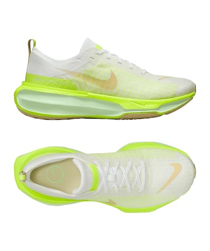 Nike Invincible 3 Men's Road Running Shoes (DR2615-104, White/Volt/Sail/Team Gold) Size 8.5