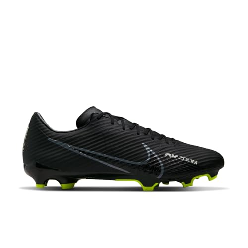 Nike Men's Mercurial Zoom Vapor 15 Academy MG Sneaker, Black/DK Smoke Grey-Summit White-Volt, 9.5 UK