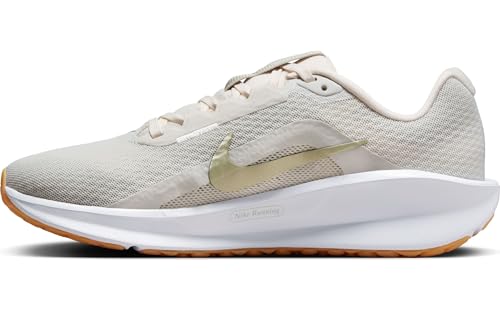Nike Downshifter 13 Women's Road Running Shoes (FD6476-010, Phantom/Light Bone/Gum Light Brown) Size 5
