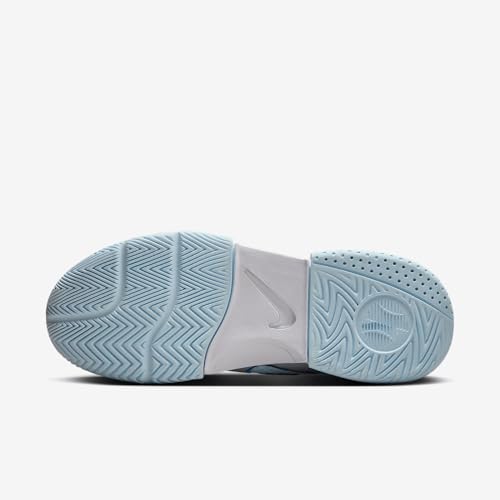 NikeCourt Lite 4 Women's Tennis Shoes (FD6575-400, Glacier Blue/White/Light Lemon Twist/Star Blue) Size 9