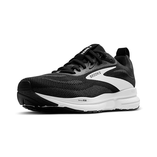 Brooks Women’s Trace 4 Neutral Running Shoe - Black/Grey/White - 9.5 Wide