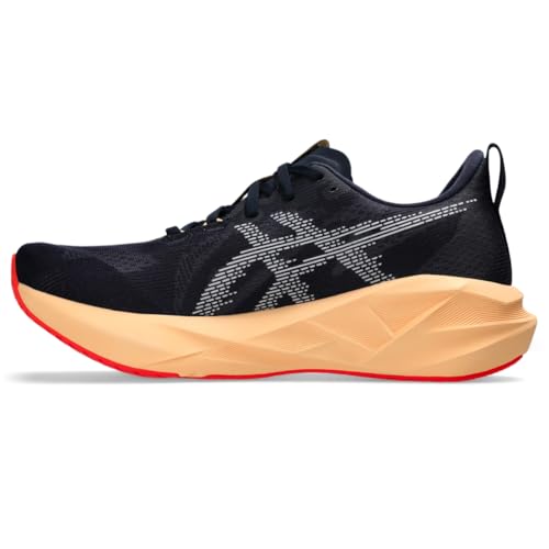 ASICS Men's NOVABLAST 5 Running Shoes, 9, Midnight/Orange Glow