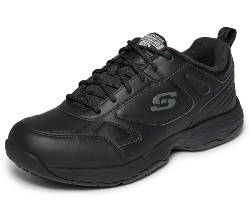 Skechers Men's Work Dighton Athletic Slip Resistant Food Service Shoe, Black, 10W
