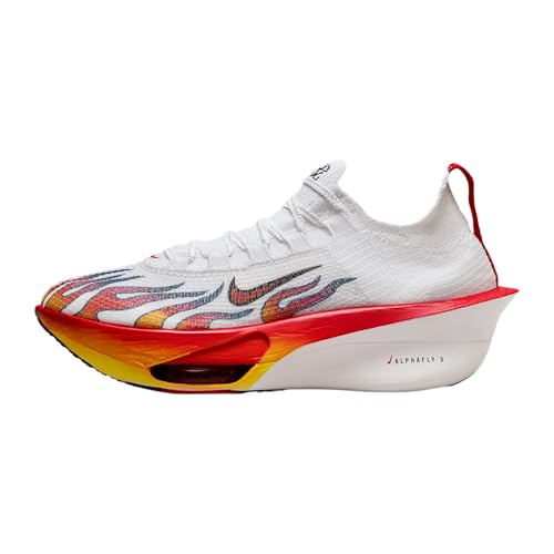 Nike Alphafly 3 Premium Men's Road Racing Shoes (HQ3501-100, White/Black/University Red/Habanero Red) Size 12