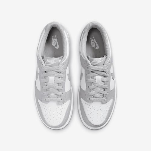Grade School Nike Dunk Low 'White/Smoke Grey' - FB9109-123