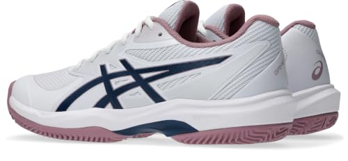 ASICS Women's Game Ff Clay Trainers, White Independence Blue, 9 US
