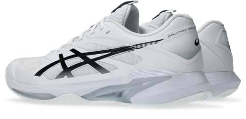 ASICS Men's Solution Speed Ff 4Tennis Shoes, White Black, 8.5 US