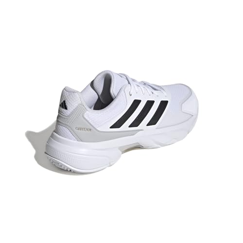 Adidas Men's CourtJam Control 3, White/Black/Grey, 11
