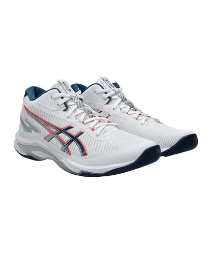 ASICS Men's Netburner Ballistic Ff Mt 4Sneaker, White Mako Blue, 7 UK