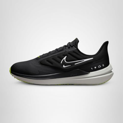 NIKE Air Winflo 9 Shield Low Men's Trainers, Grey, 10.5