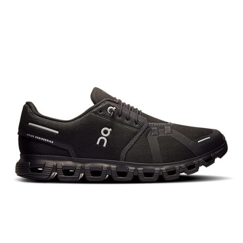 On Men's Cloud 6 Sneakers, Black/Black, 8.5 Medium US