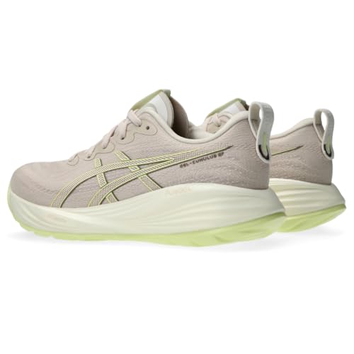 ASICS Women's Gel-Cumulus 27 Running Shoes, 7.5, Mineral Beige/Huddle Yellow
