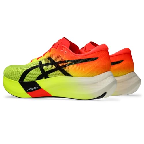 ASICS Unisex METASPEED Edge Running Shoes, 12M / 13.5W, Safety Yellow/Black