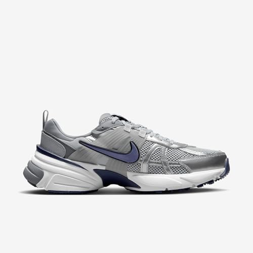 Nike V2K Run Shoes (HJ4497-002, Wolf Grey/Cool Grey/White/Midnight Navy) Size 12