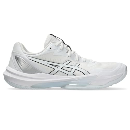 ASICS Women's Sky Elite FlyteFoam 3 Volleyball Shoes, 9, White/White