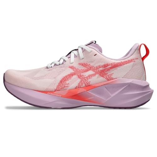 ASICS Women's NOVABLAST 5 Running Shoe, 11, White/Coral Reef