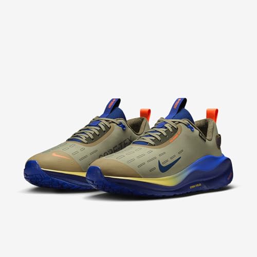 Nike InfinityRN 4 Gore-TEX Men's Waterproof Road Running Shoes (HQ3222-276, Neutral Olive/Racer Blue/Cargo Khaki/Thunder Blue) Size 9.5