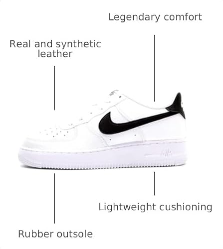 Nike Air Force 1 (Big Kid) White/Black