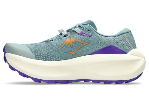 Asics Trabuco Max 5 Women's Running Shoes, Foggy Teal Radiant Amethyst, 8 US