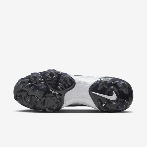 Nike Alpha Huarache NXT MCS Men's Baseball Cleats (DJ6519-003, Wolf Grey/White/Pure Platinum/Dark Smoke Grey) Size 12