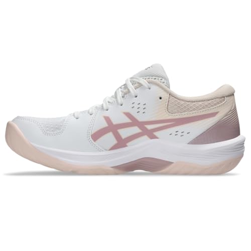 ASICS Women's Beyond FlyteFoam Volleyball Shoes, 9.5, White/MORGANITE