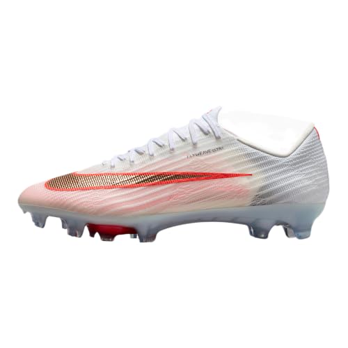 Nike Mercurial Superfly 11 Elite Firm-Ground Low-Top Soccer Cleats (White/Bright Crimson/Blur) Size 7.5