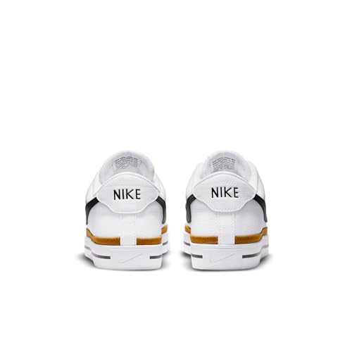 Nike Men's Court Legacy Shoes, White/Black-Desert Ochre, 13