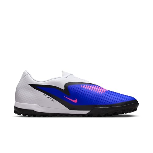Nike Phantom 6 Low Academy Turf Soccer Shoes (Racer Blue/White/Pink Blast) Size 10
