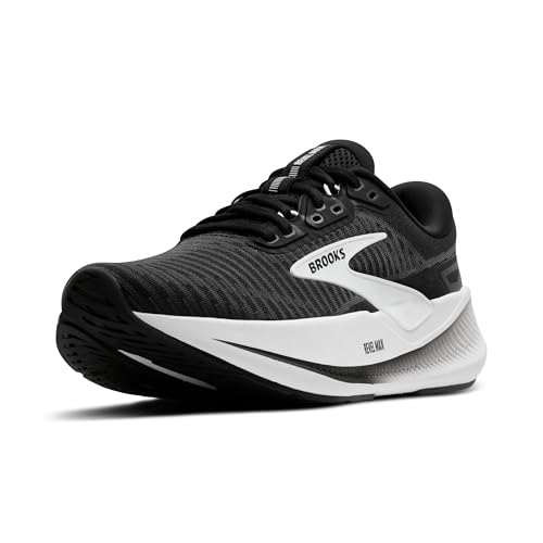 Brooks Women’s Revel Max Neutral Running & Walking Shoe - Black/Grey/White - 8 Medium