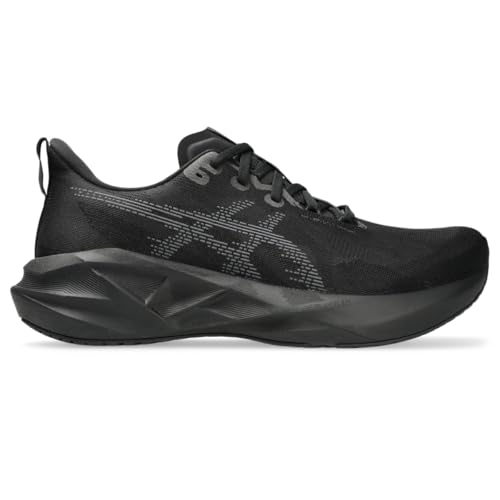 ASICS Men's NOVABLAST 5 Running Shoes, 9.5, Black/Carrier Grey