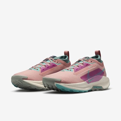 Nike Pegasus Trail 5 Gore-TEX Women's Waterproof Trail Running Shoes (FQ0912-600, Red Stardust/Bicoastal/Vivid Grape/Green Frost) Size 11
