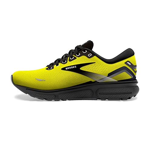 Brooks Men's Ghost 15 Neutral Running Shoe - Nightlife/Black/Ebony - 9 Medium