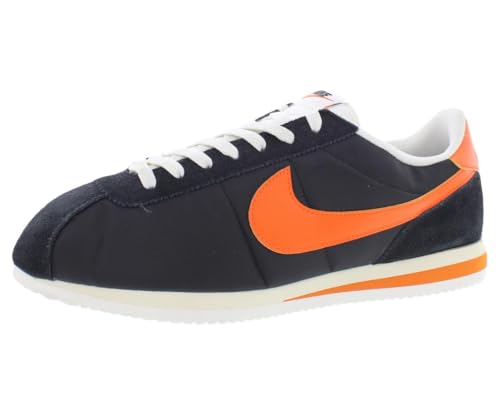 Nike Cortez Textile Men's Shoes (HF0263-003, Black/Sail/Muslin/Safety Orange) Size 8