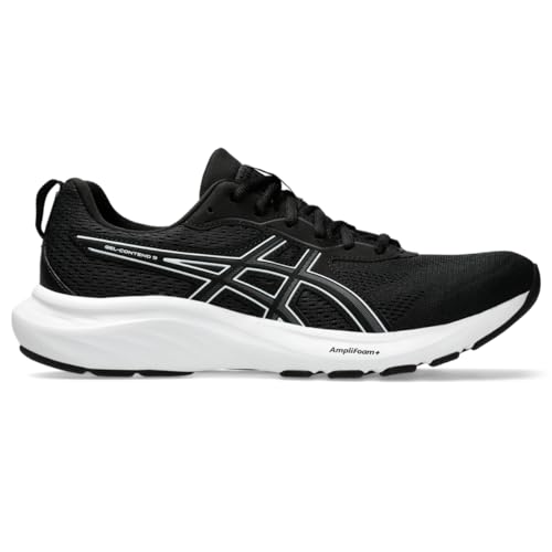 ASICS Men's Gel-Contend 9 Running Shoes, 10.5, Black/White