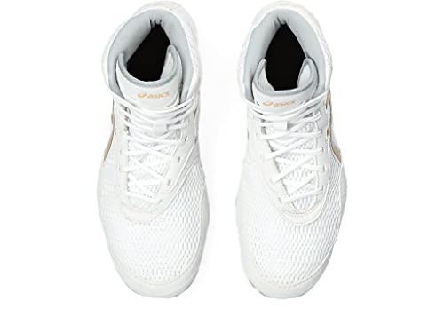 ASICS Women's MATBLAZER Wrestling Shoes, 6, White/Champagne