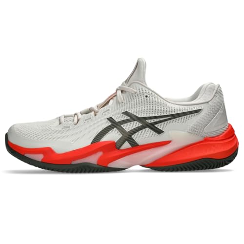 ASICS Men's Court FF 3 Clay Tennis Shoes, 10.5, Soft Oat/Vintage Khaki