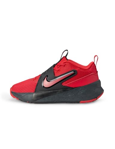 Nike Big Kid's Team Hustle D Basketball Shoes, University Red/University Red-Black, 6Y