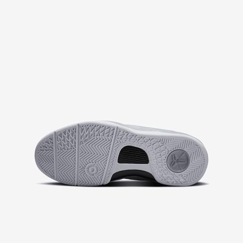 Kobe 8 Big Kids' Basketball Shoes (FN0266-003, Wolf Grey/Wolf Grey/White) Size 5