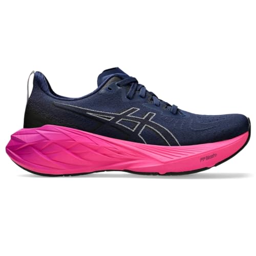 ASICS Women's NOVABLAST 4 Running Shoes, 9, Blue Expanse/Black