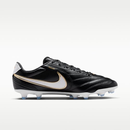 Nike Tiempo Ligera Pro Firm-Ground Low-Top Soccer Cleats (Black/White) Size 8.5