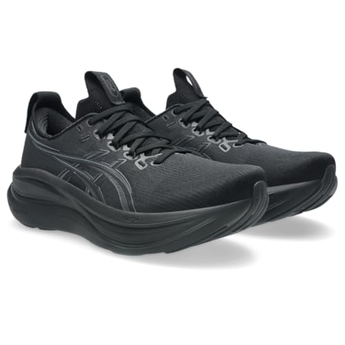 ASICS Men's Gel-Nimbus 28 Running Shoes, 10.5, Black/Graphite Grey