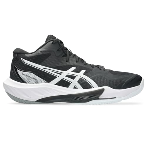 ASICS Men's Sky Elite FF MT 4 Volleyball Shoes, 11, Black/Pure Silver