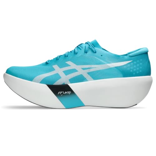 ASICS Unisex METASPEED RAY Running Shoes, Aquarium/White, 13 Women/11.5 Men